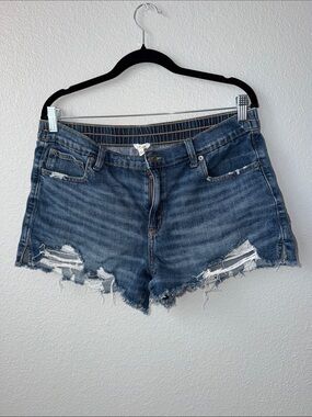 Aerie Distressed Jean Shorts